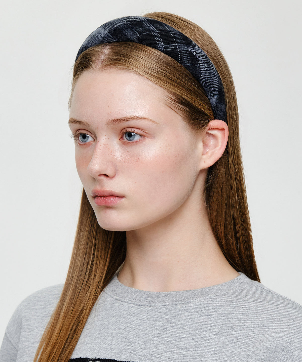 Marithe & Francois Girbaud - Check Hairband (Navy) product image 5 | TRAB K-Fashion Australia