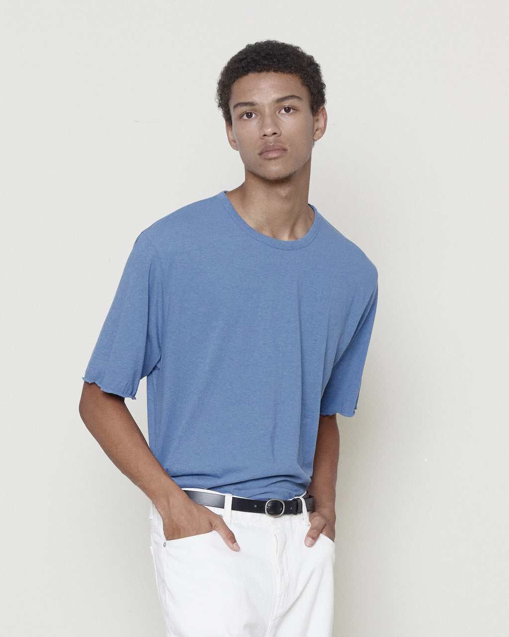 Brownyard - Cut Off Half Sleeve (Blue) product image 1 | TRAB K-Fashion Australia