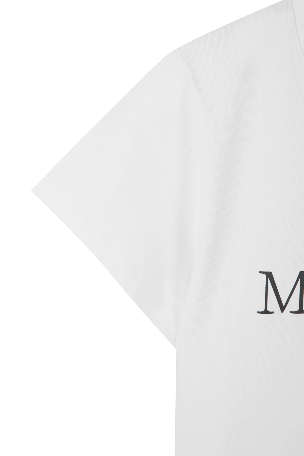 Matin Kim - [Pre-Order – Ships June 19] Matin Kim Logo Crop Top (White) product image 4 | TRAB K-Fashion Australia