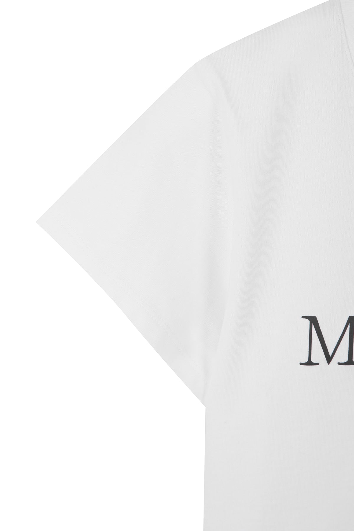 Matin Kim - [Pre-Order – Ships June 19] Matin Kim Logo Crop Top (White) product image 4 | TRAB K-Fashion Australia
