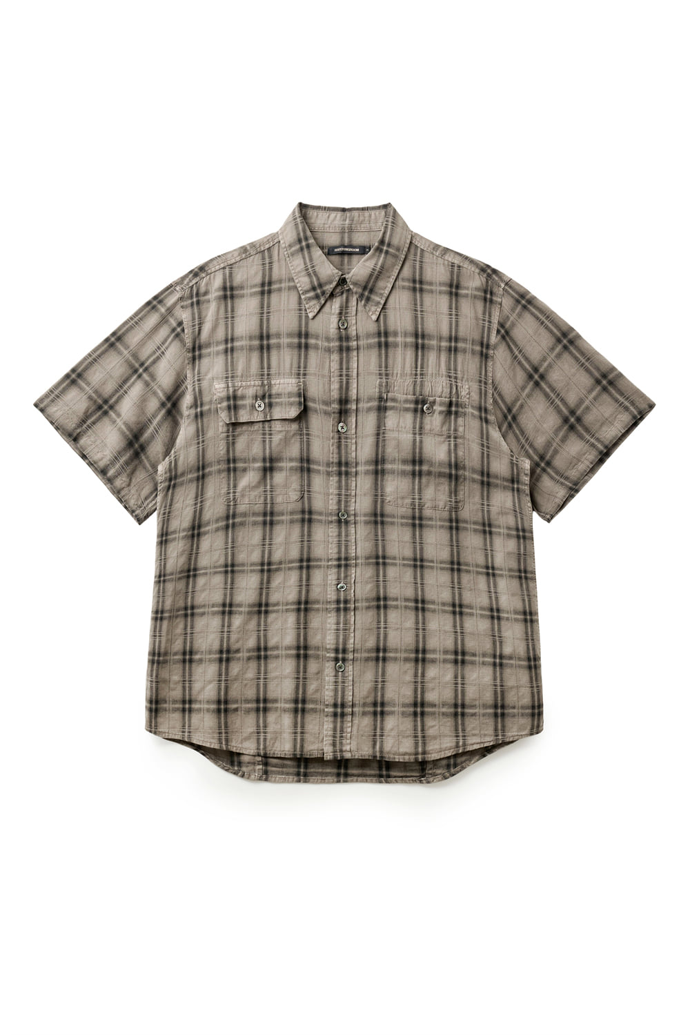 Hatchingroom - 2Pk Shirt 1/2 Over Dyed Check (Desert) product image 1 | TRAB K-Fashion Australia