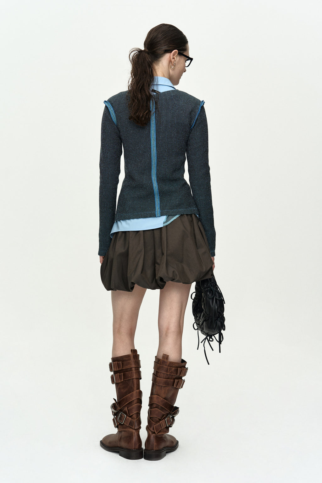 Andersson Bell - Cargo Balloon Skirt (Charcoal) product image 3 | TRAB K-Fashion Australia