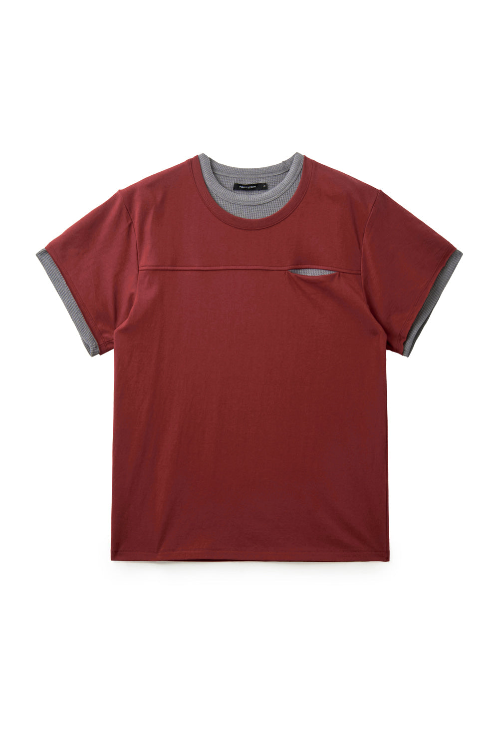Hatchingroom - Double Neck Tee (Red) product image 1 | TRAB K-Fashion Australia