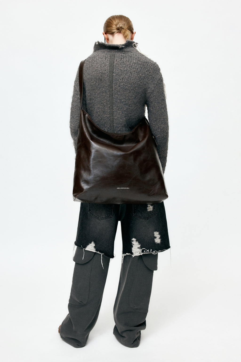 Andersson Bell - Harlow Damaged Knit Jacket (Grey) product image 2 | TRAB K-Fashion Australia