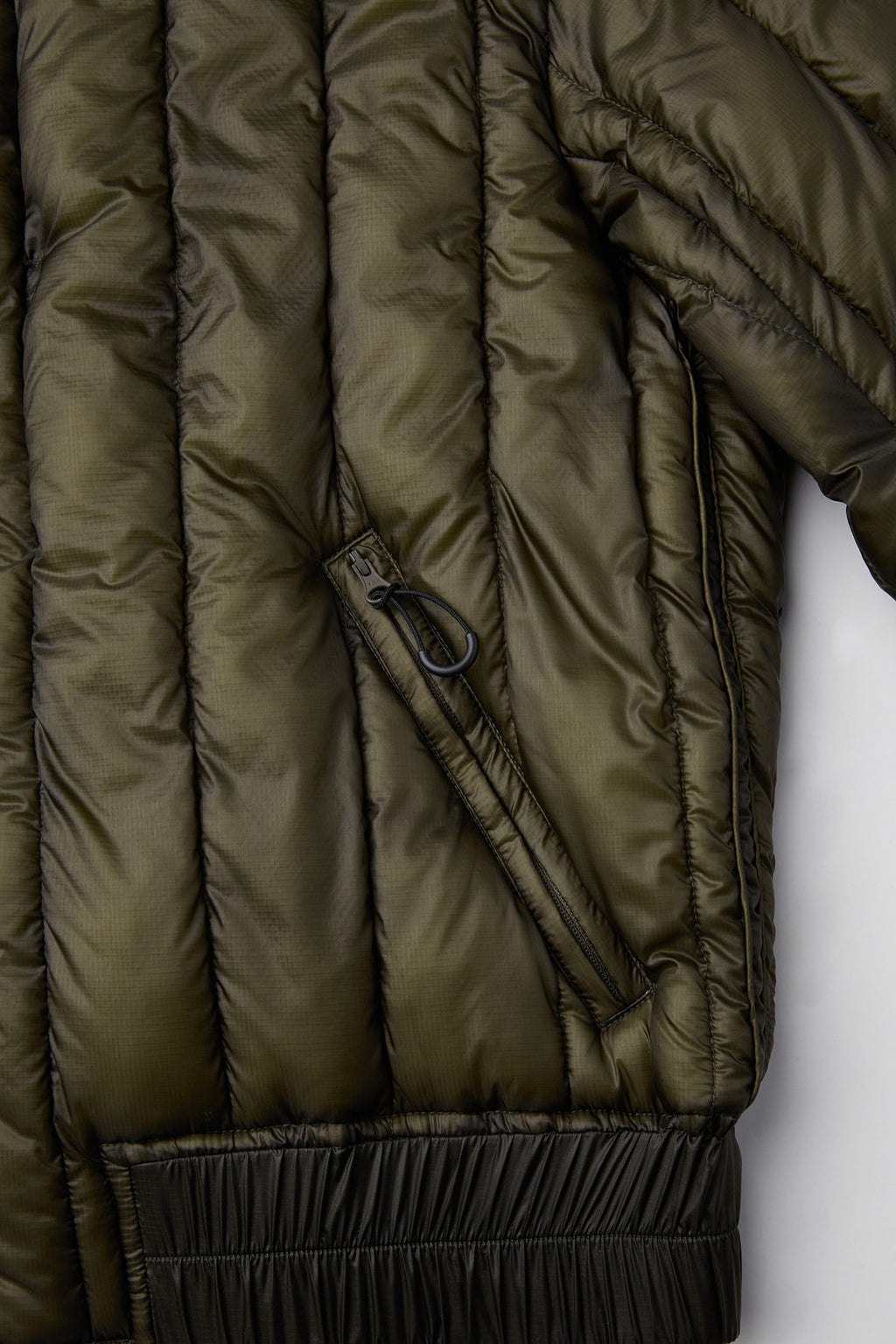 Coor - Quilted Soft Shell Shawl Collar Jumper (Khaki Green) product image 6 | TRAB K-Fashion Australia