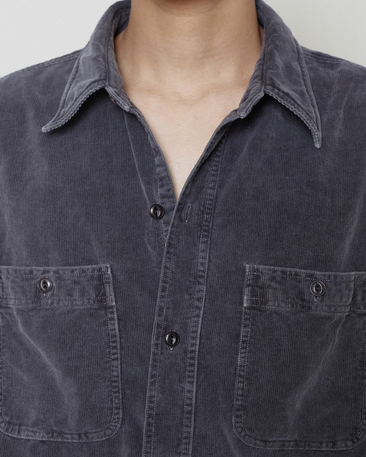 Brownyard - Garment Dyed Corduroy Shirt (Navy) product image 4 | TRAB K-Fashion Australia