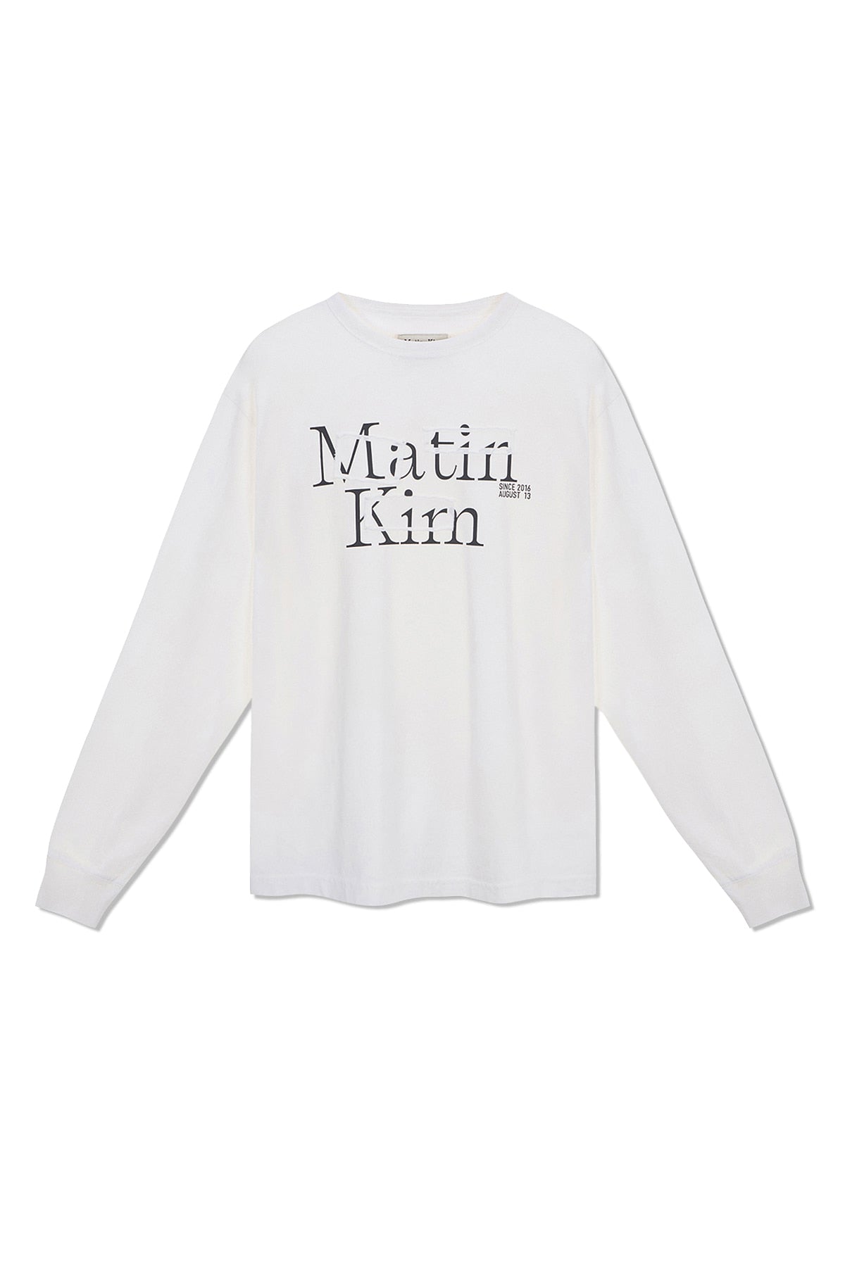 Matin Kim - Patch Graphic Long Sleeve Top (White) product image 1 | TRAB K-Fashion Australia