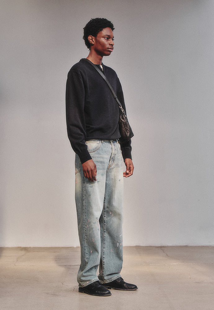 Art if acts - Henley Sweater (Dark Navy) product image 3 | TRAB K-Fashion Australia