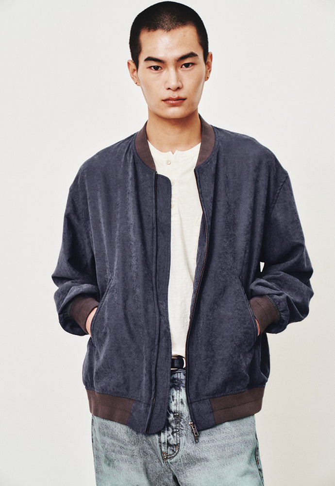 Art if acts - Vintage Cupra Blouson (Vintage Navy) product image 7 | TRAB K-Fashion Australia