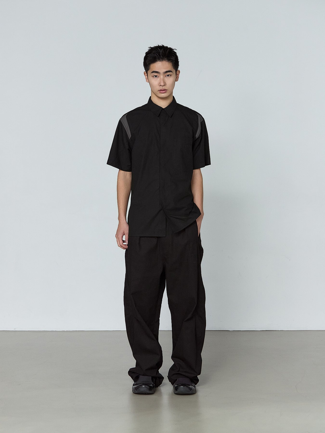 San San Gear - Block Shirt (Black) product image 2 | TRAB K-Fashion Australia