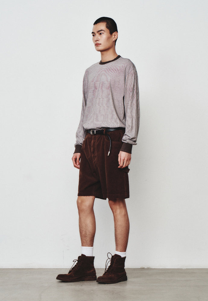 Art if acts - Washed Stripe Long Sleeve (Vintage Brown) product image 2 | TRAB K-Fashion Australia