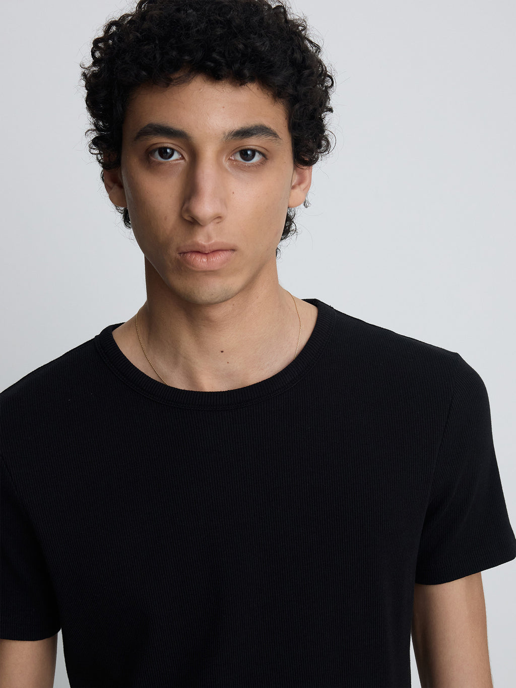 Tonywack - Soft Ribbed Fitted T-Shirt (Black) product image 9 | TRAB K-Fashion Australia