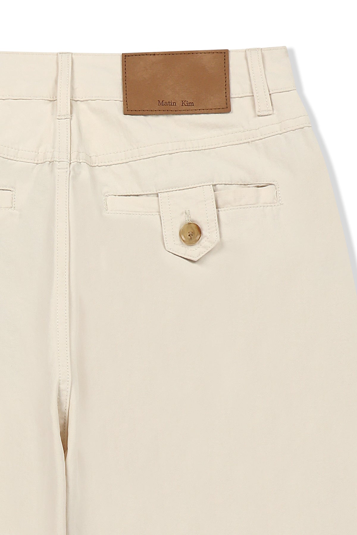 Matin Kim - Stud Point Color Denim Pants (Cream) product image 5 | TRAB K-Fashion Australia