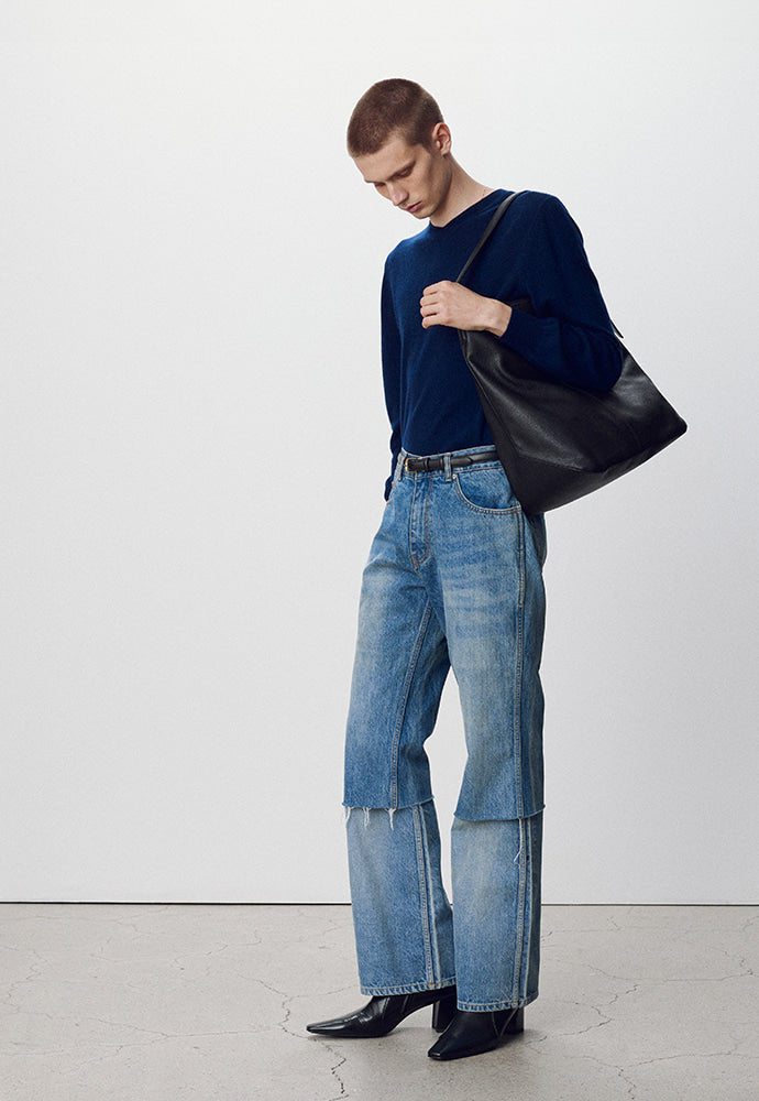 Tonywack - Pure Cashmere V-Neck Sweater (Navy) product image 3 | TRAB K-Fashion Australia