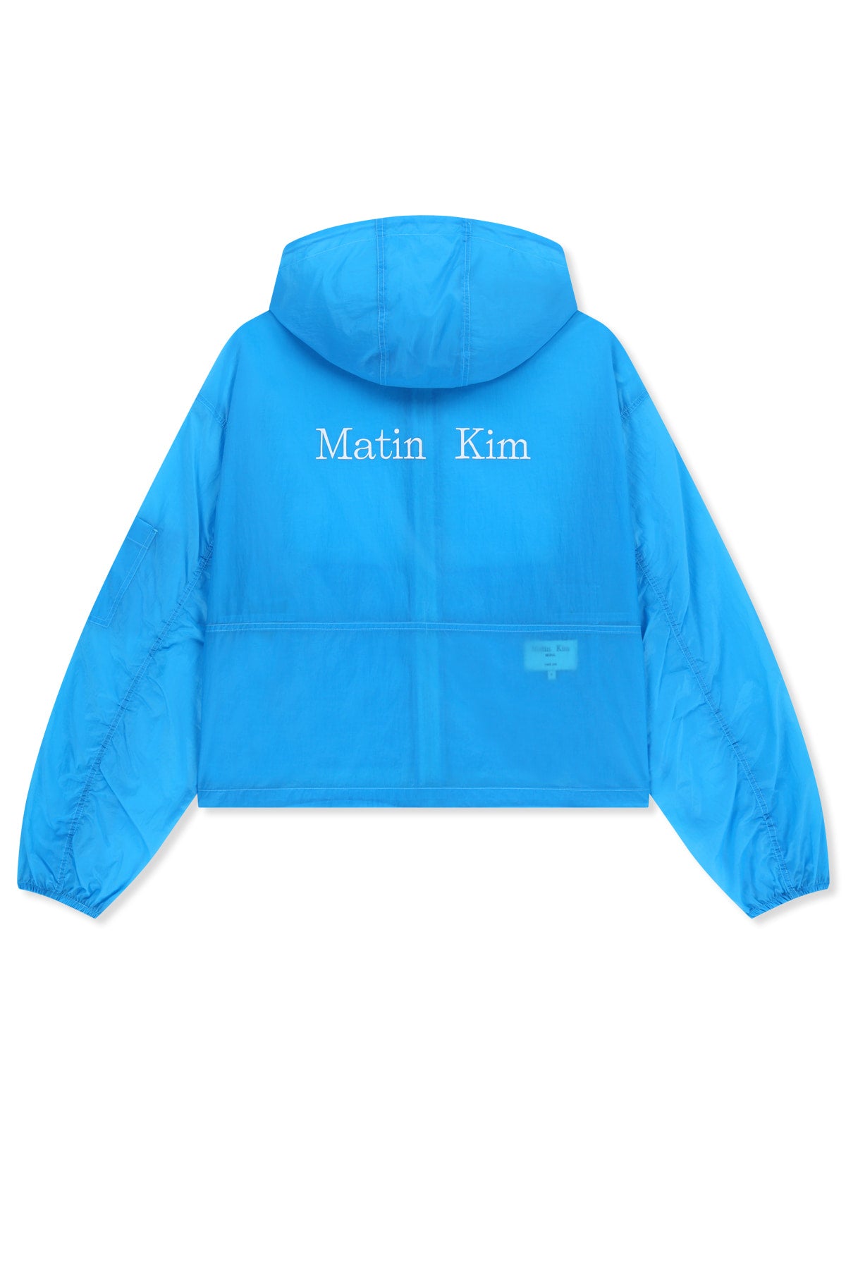 Matin Kim - Back Logo Hoody Windbreaker (Blue) product image 2 | TRAB K-Fashion Australia
