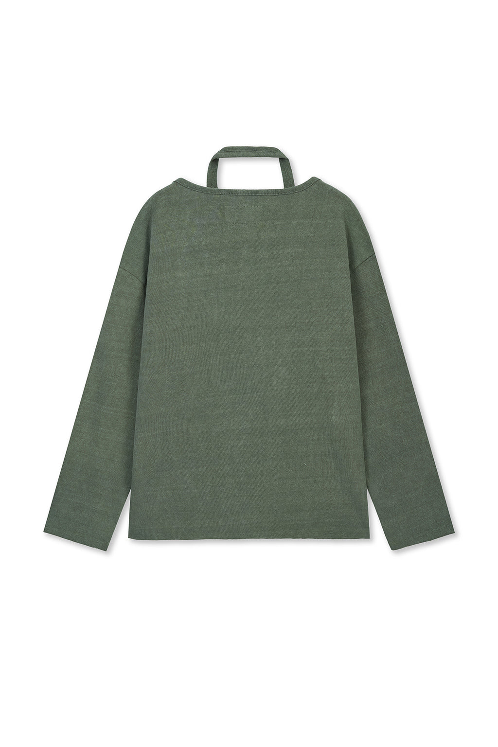 Matin Kim - Vintage Graphic Layered Top (Khaki) product image 2 | TRAB K-Fashion Australia