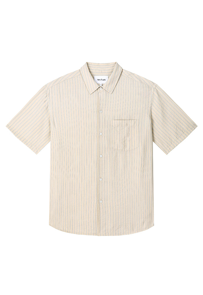 Art if acts - Wrinkle Rayon Half Shirt (French Beige) product image 7 | TRAB K-Fashion Australia