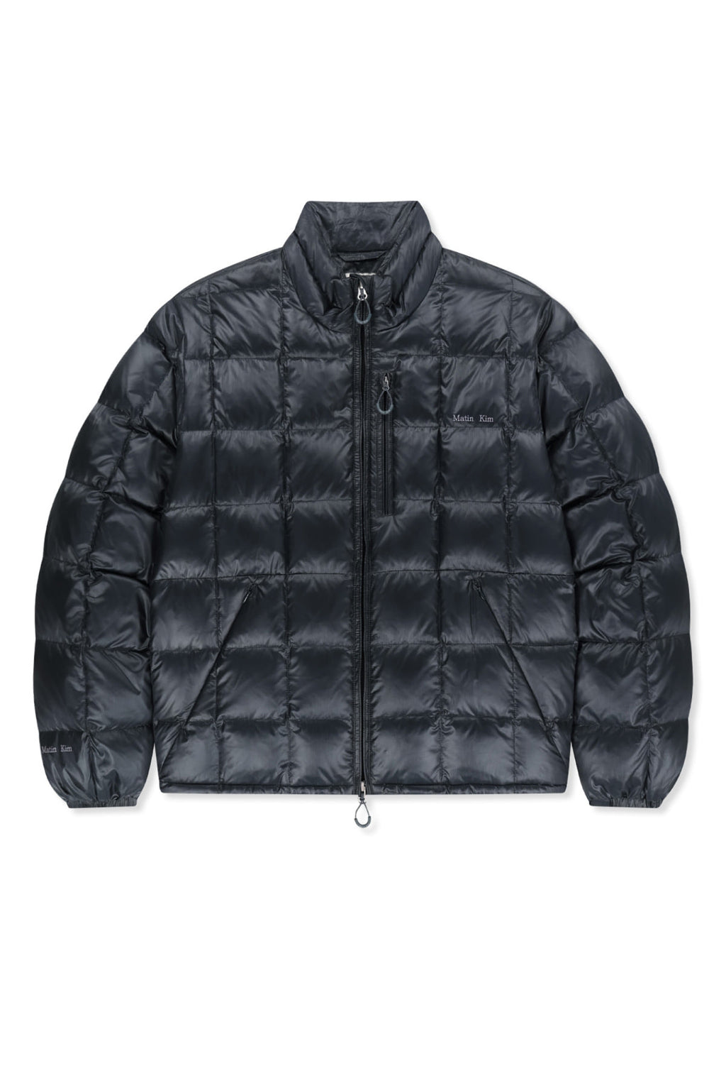 Matin Kim - Matin Grid Quilted Light Down Jumper (Dark Navy) product image 1 | TRAB K-Fashion Australia