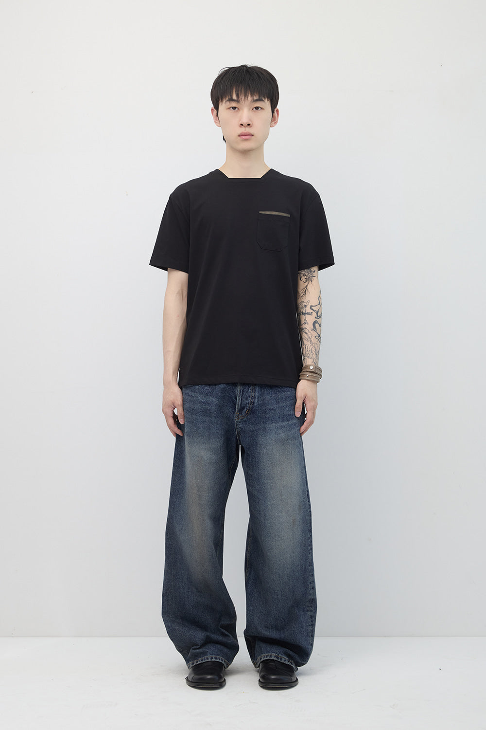 Hatchingroom - Square Neck Tee (Black) product image 10 | TRAB K-Fashion Australia