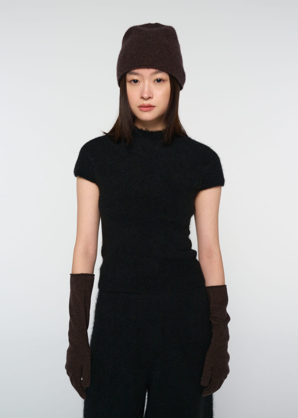 Amomento - wholegarment hairy knit top (Black) product image 6 | TRAB K-Fashion Australia