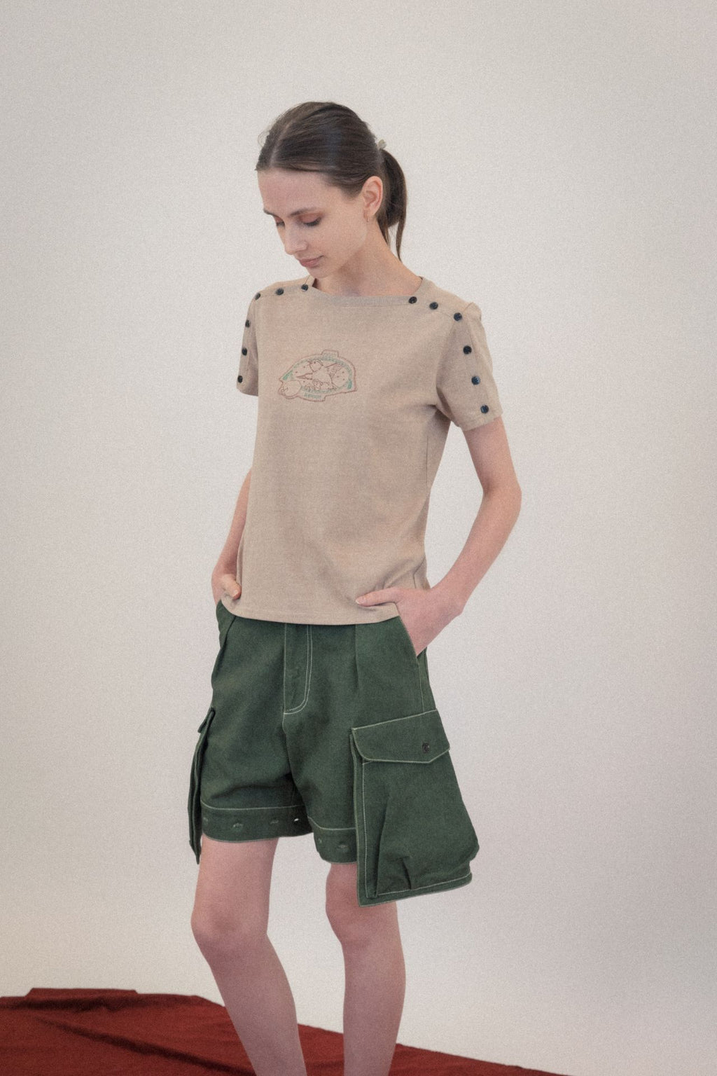 Ioedle - Assembled Cargo Pants With Screws Loosened (Green) product image 19 | TRAB K-Fashion Australia
