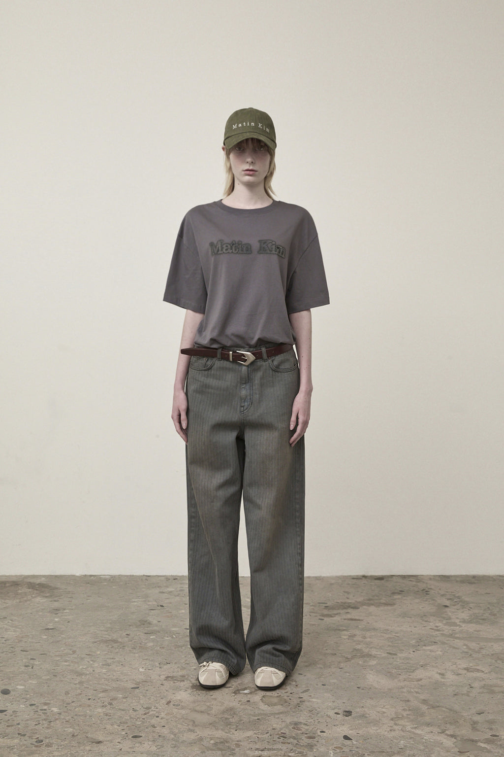 Matin Kim - Vintage Logo Graphic Top (Charcoal) product image 5 | TRAB K-Fashion Australia