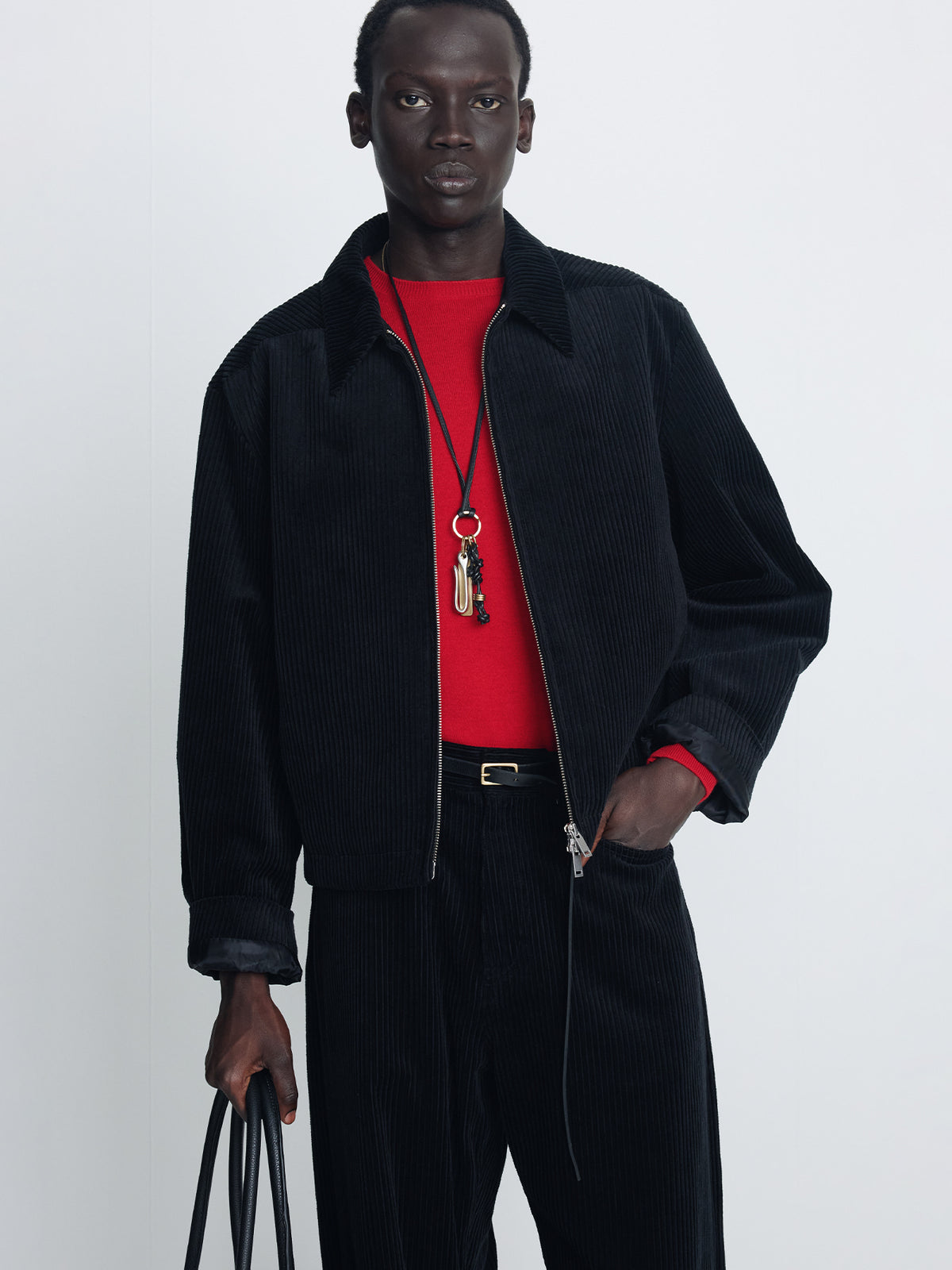 Tonywack - Corduroy Concealed Zip Jacket (Midnight) product image 4 | TRAB K-Fashion Australia