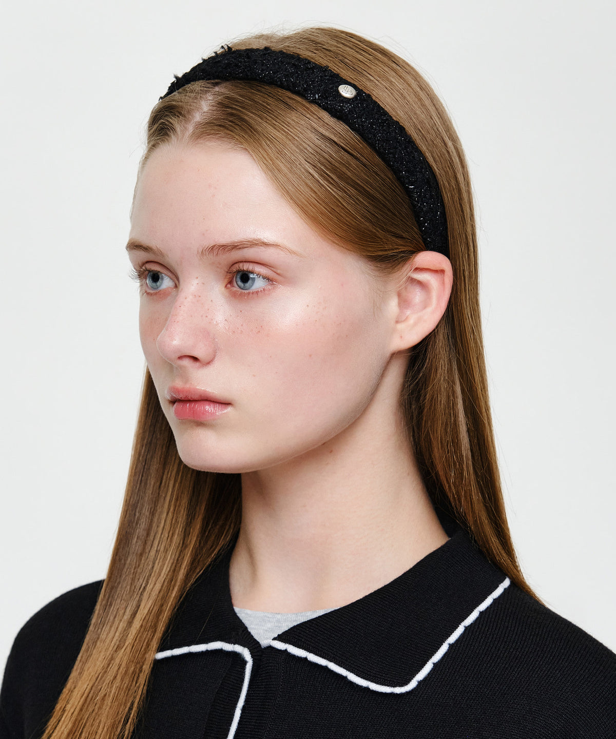 Marithe & Francois Girbaud - Tweed Hairband (Black) product image 5 | TRAB K-Fashion Australia