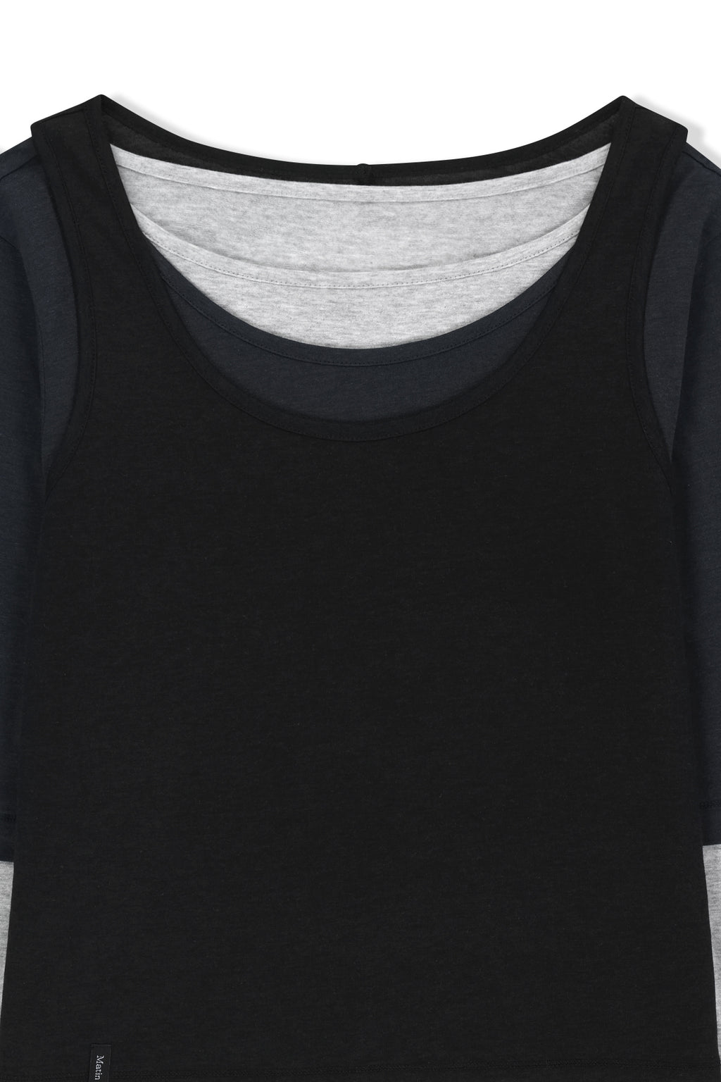Matin Kim - Triple Layered Multi Way Top (Navy) product image 7 | TRAB K-Fashion Australia