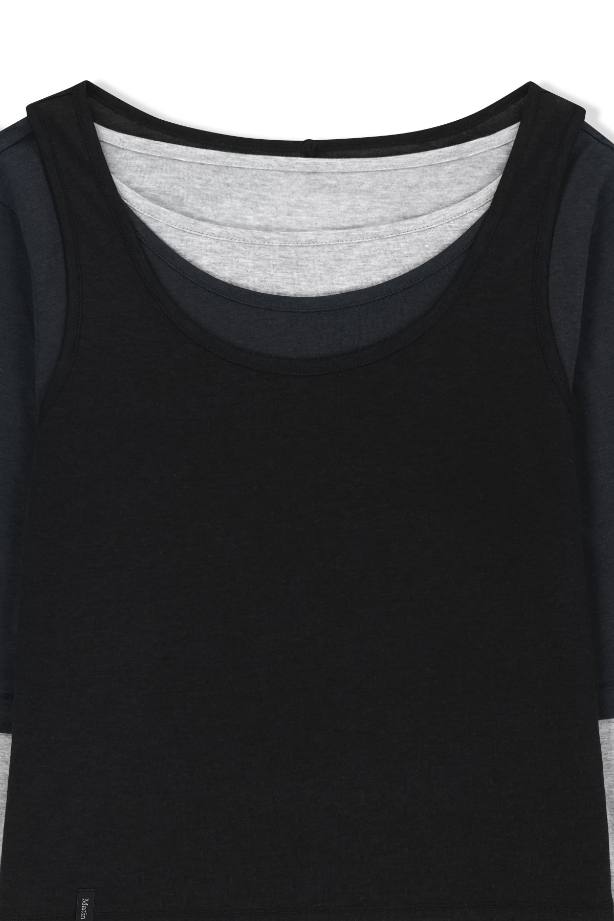 Matin Kim - Triple Layered Multi Way Top (Navy) product image 7 | TRAB K-Fashion Australia