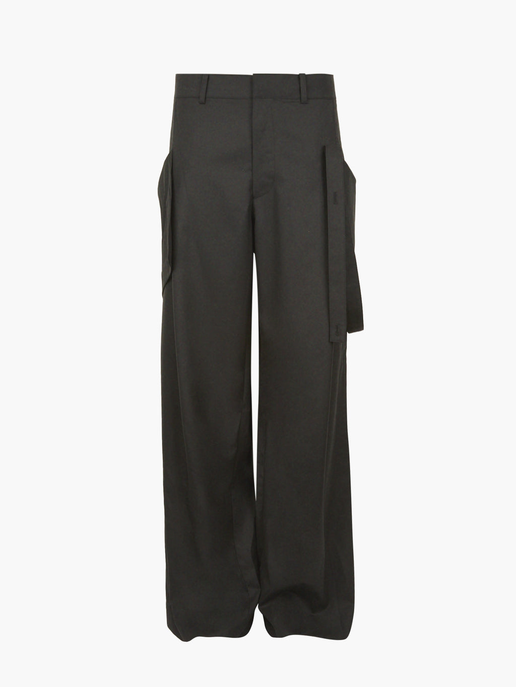 Jiyong Kim - Strap Detailed Tailor Trousers (Black) product image 8 | TRAB K-Fashion Australia