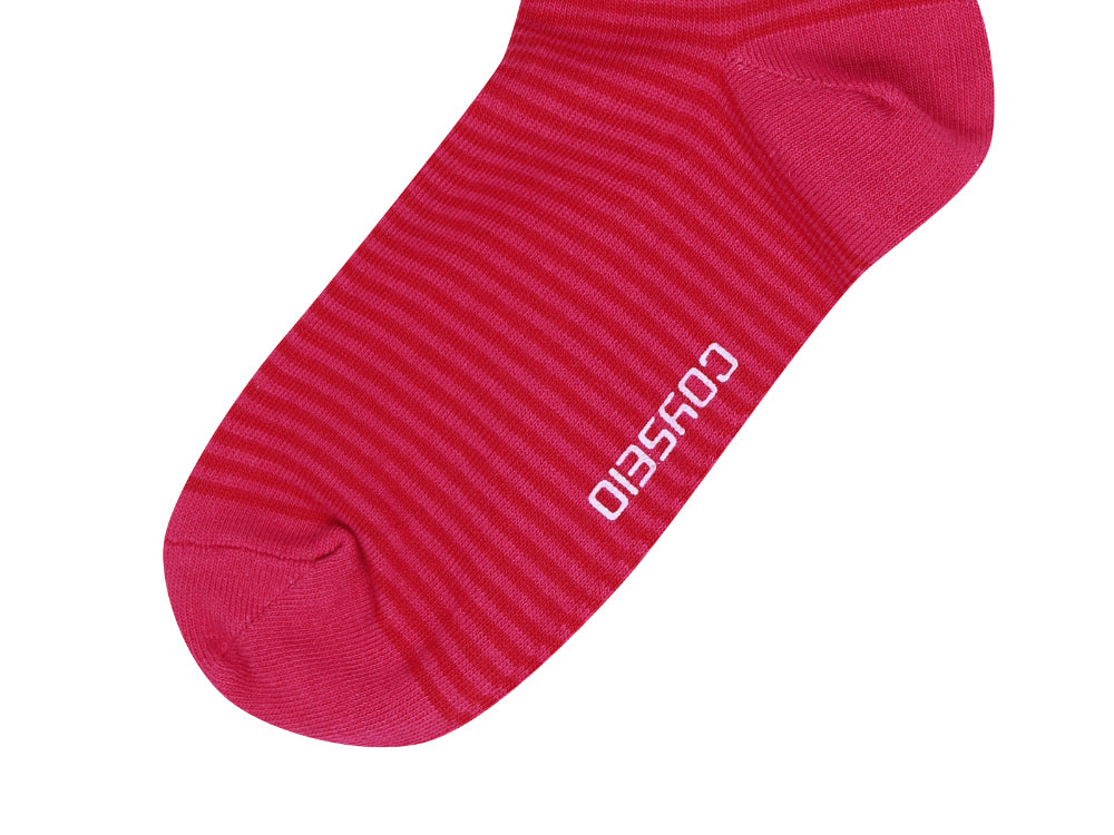 Coyseio - Double-Layer Striped Socks (Pink) product image 16 | TRAB K-Fashion Australia