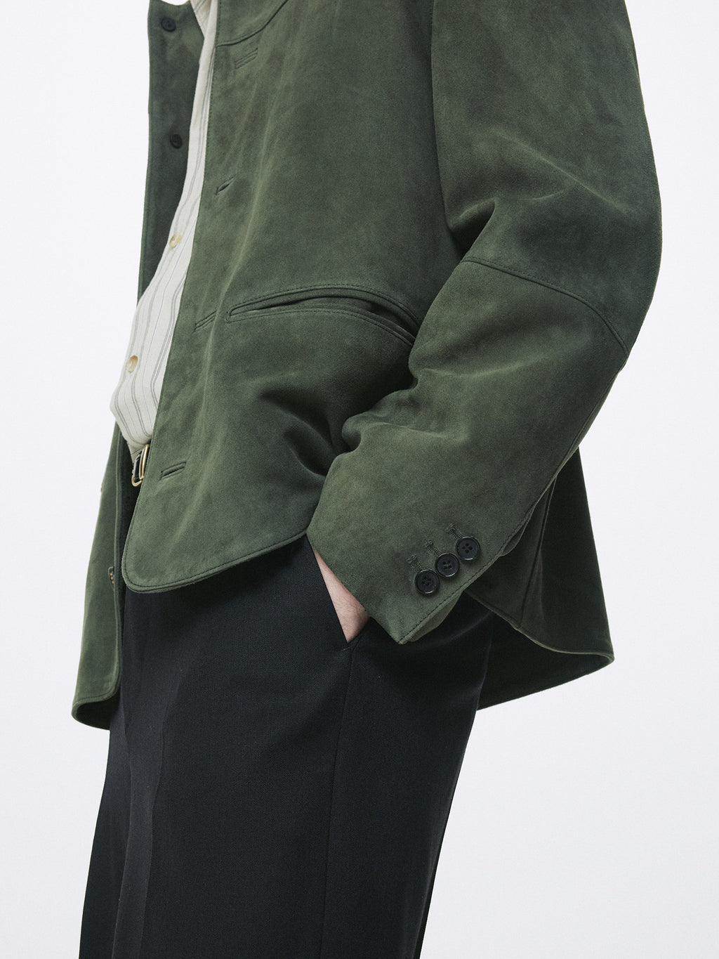 Tonywack - Goat Suede Chore Jacket (Faded Green) product image 9 | TRAB K-Fashion Australia
