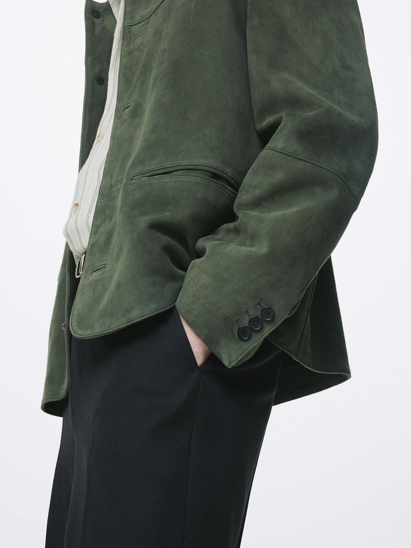 Tonywack - Goat Suede Chore Jacket (Faded Green) product image 9 | TRAB K-Fashion Australia