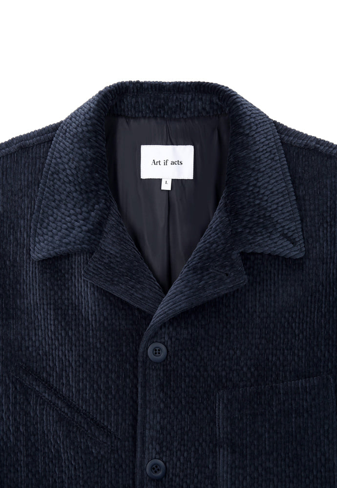 Art if acts - Corduroy French Work Jacket (Dark Navy) product image 8 | TRAB K-Fashion Australia