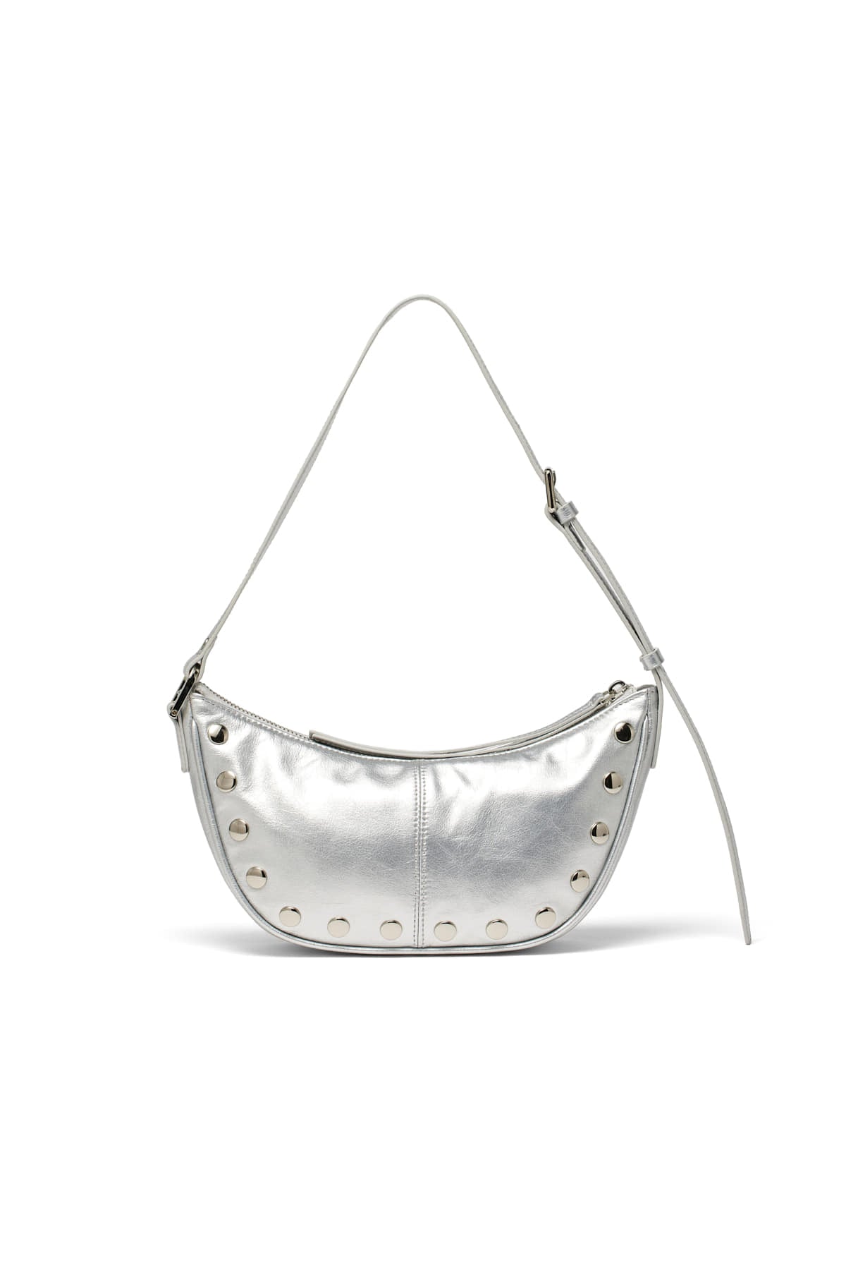 Matin Kim - Stud Leather Shoulder Bag (Silver) product image 5 | TRAB K-Fashion Australia