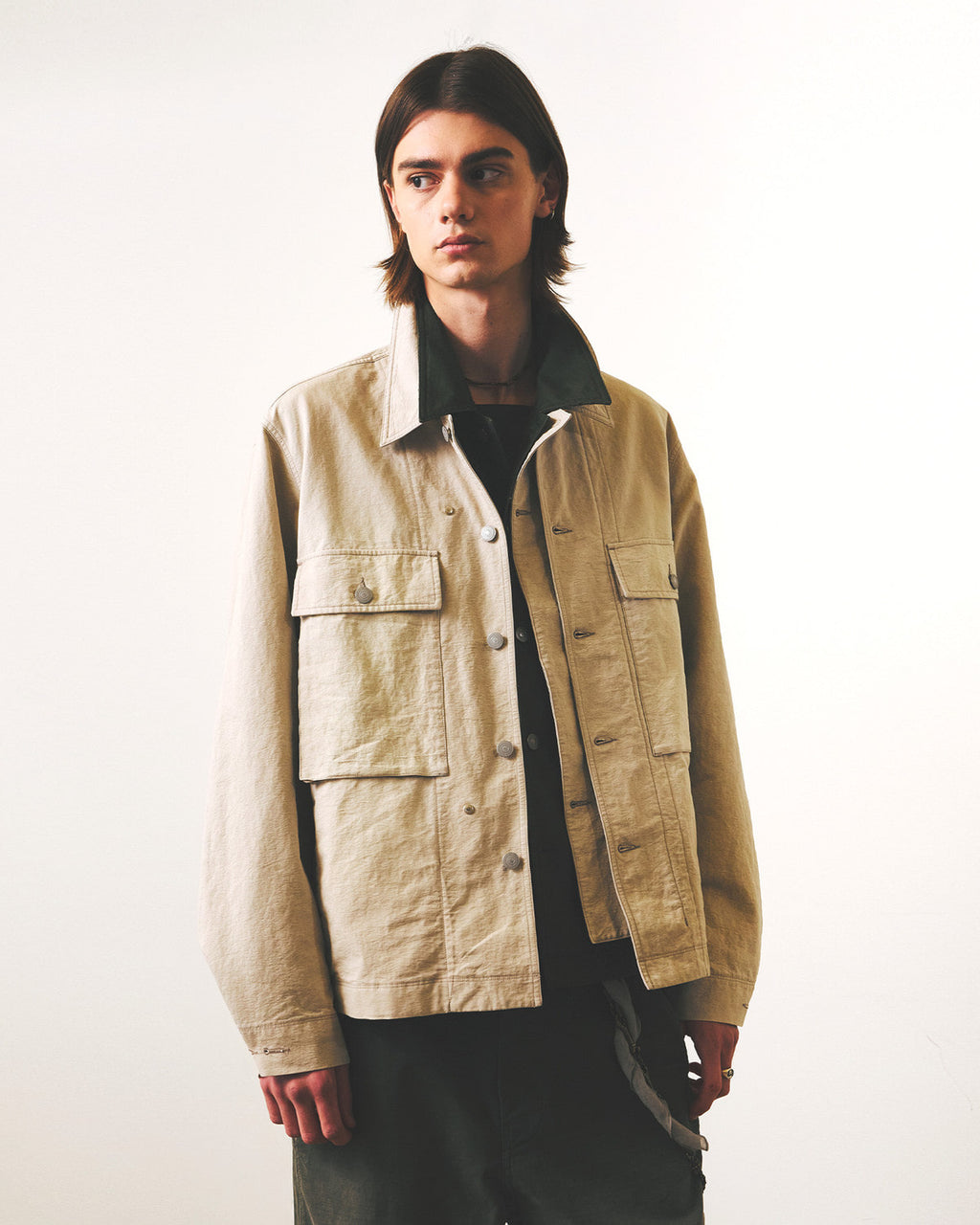 Eastlogue - Kw-m43 Jacket (Vintage Ecru) product image 3 | TRAB K-Fashion Australia
