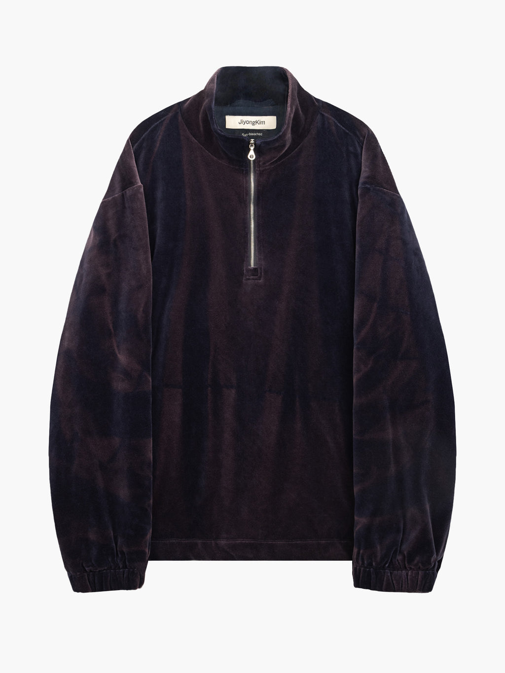 Jiyong Kim - Sun-Bleached Half-Zip Sweatshirt (Navy) product image 7 | TRAB K-Fashion Australia