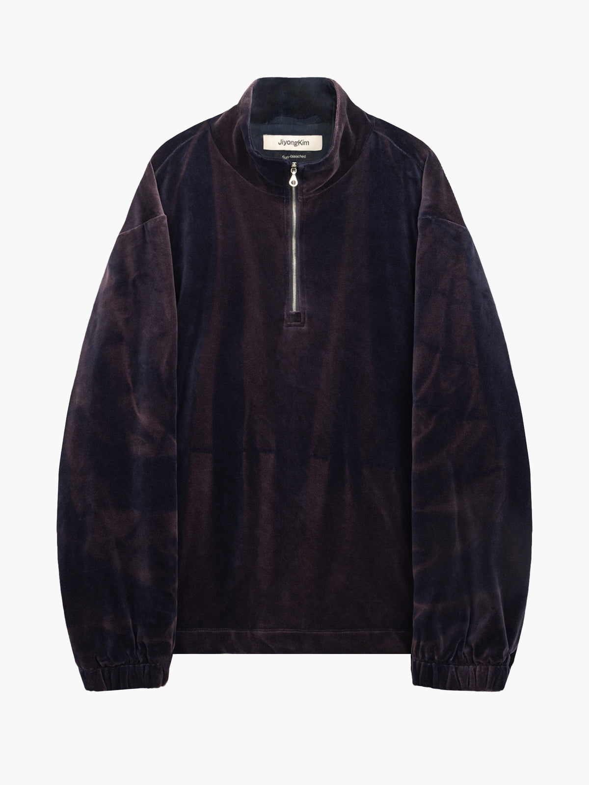 Jiyong Kim - Sun-Bleached Half-Zip Sweatshirt (Navy) product image 7 | TRAB K-Fashion Australia