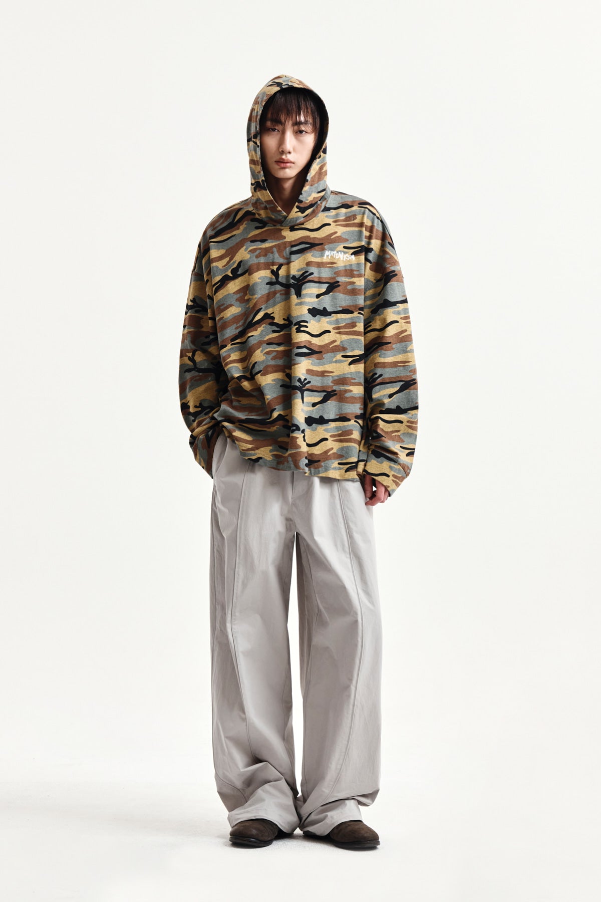 Matin Kim - Multi Panel Wide Pants (Light Grey) product image 13 | TRAB K-Fashion Australia