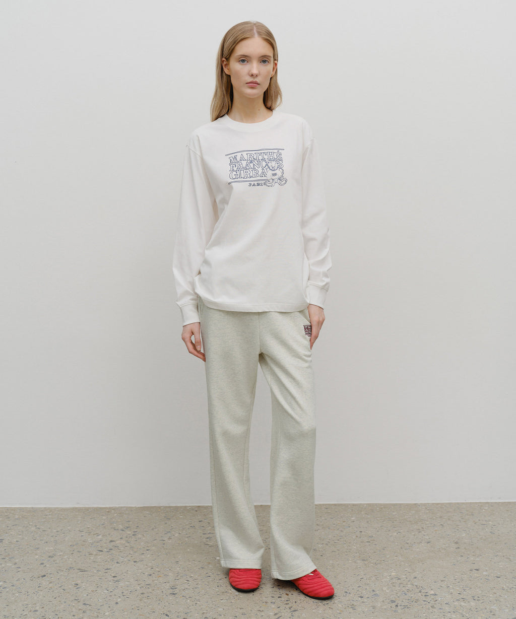 Marithe & Francois Girbaud - Mini Doodle Bear Long Sleeve (White) product image 5 | TRAB K-Fashion Australia