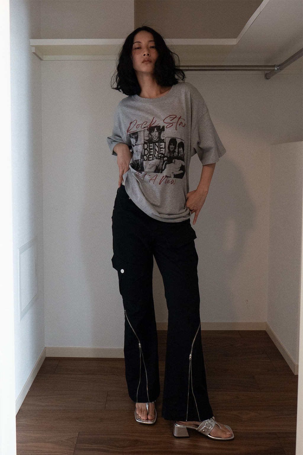 Deinet - Band Graphic T-Shirt (Melange Grey) product image 4 | TRAB K-Fashion Australia