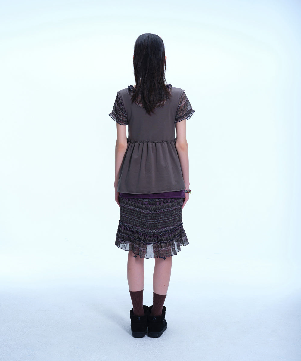Coyseio - Shirring Pocket Sleeveless (Charcoal) product image 10 | TRAB K-Fashion Australia