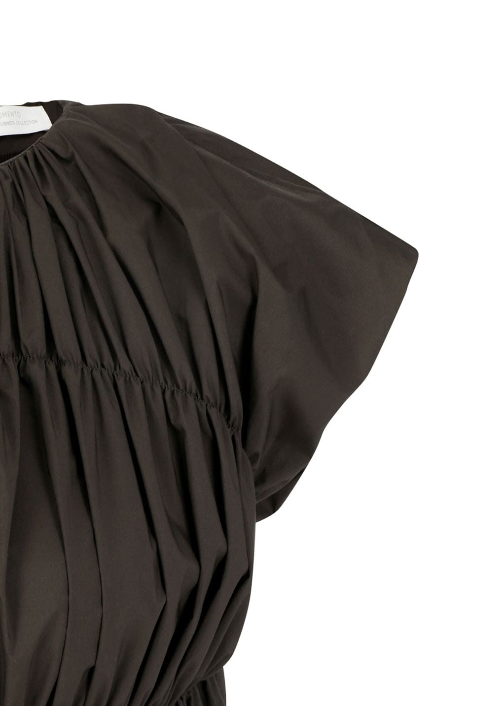 Amomento - Nylon Shirring Dress (Brown) product image 5 | TRAB K-Fashion Australia