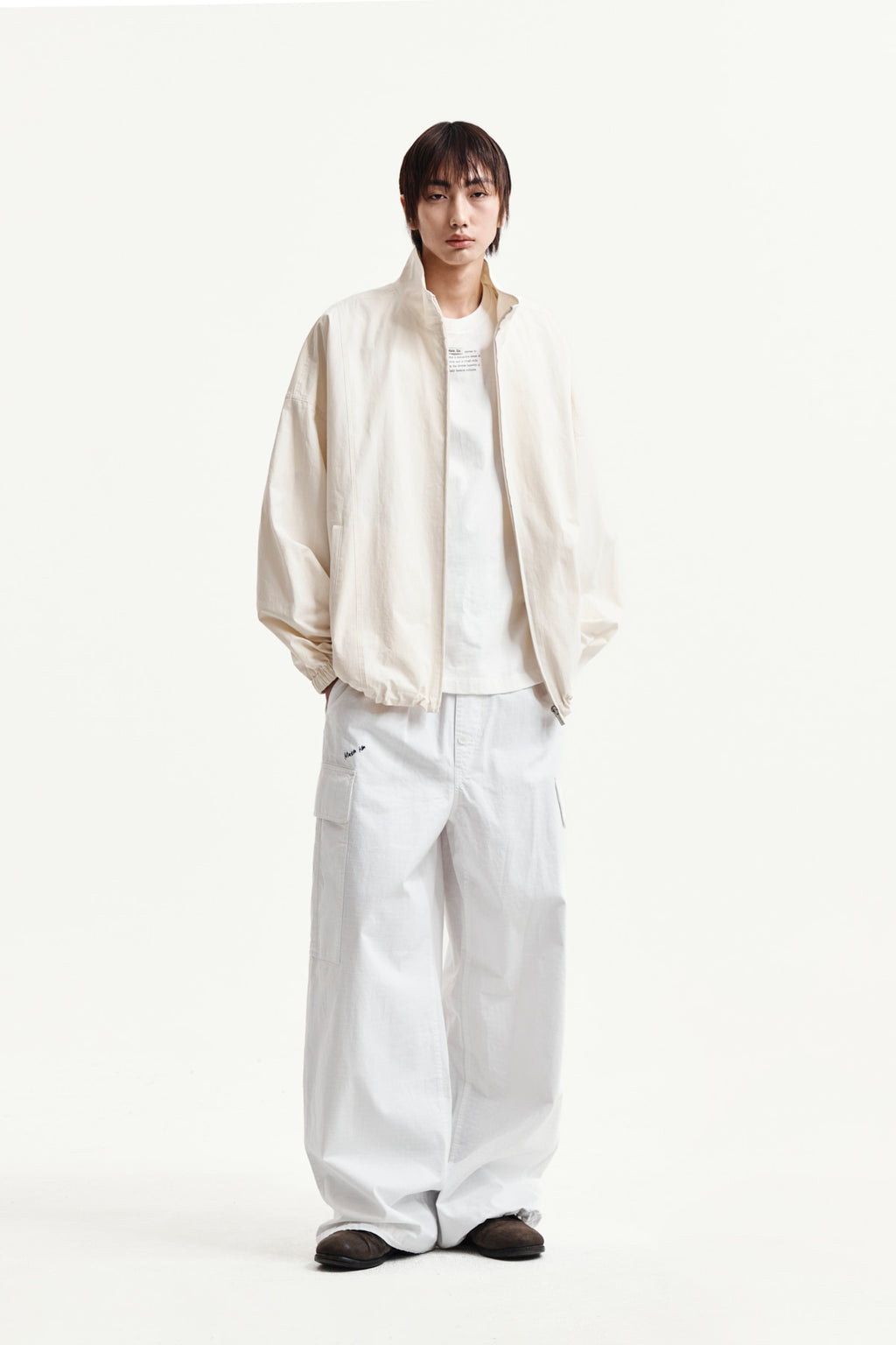 Matin Kim - Back Logo High Neck Jumper (Cream) product image 15 | TRAB K-Fashion Australia