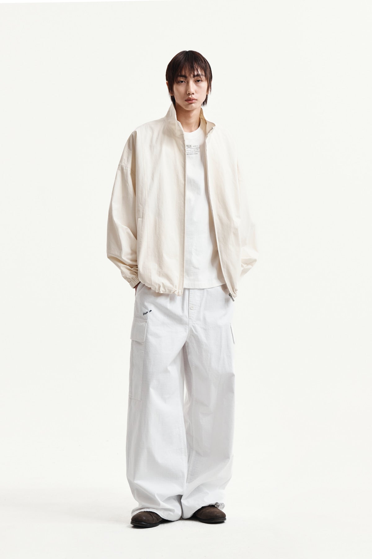 Matin Kim - Back Logo High Neck Jumper (Cream) product image 15 | TRAB K-Fashion Australia