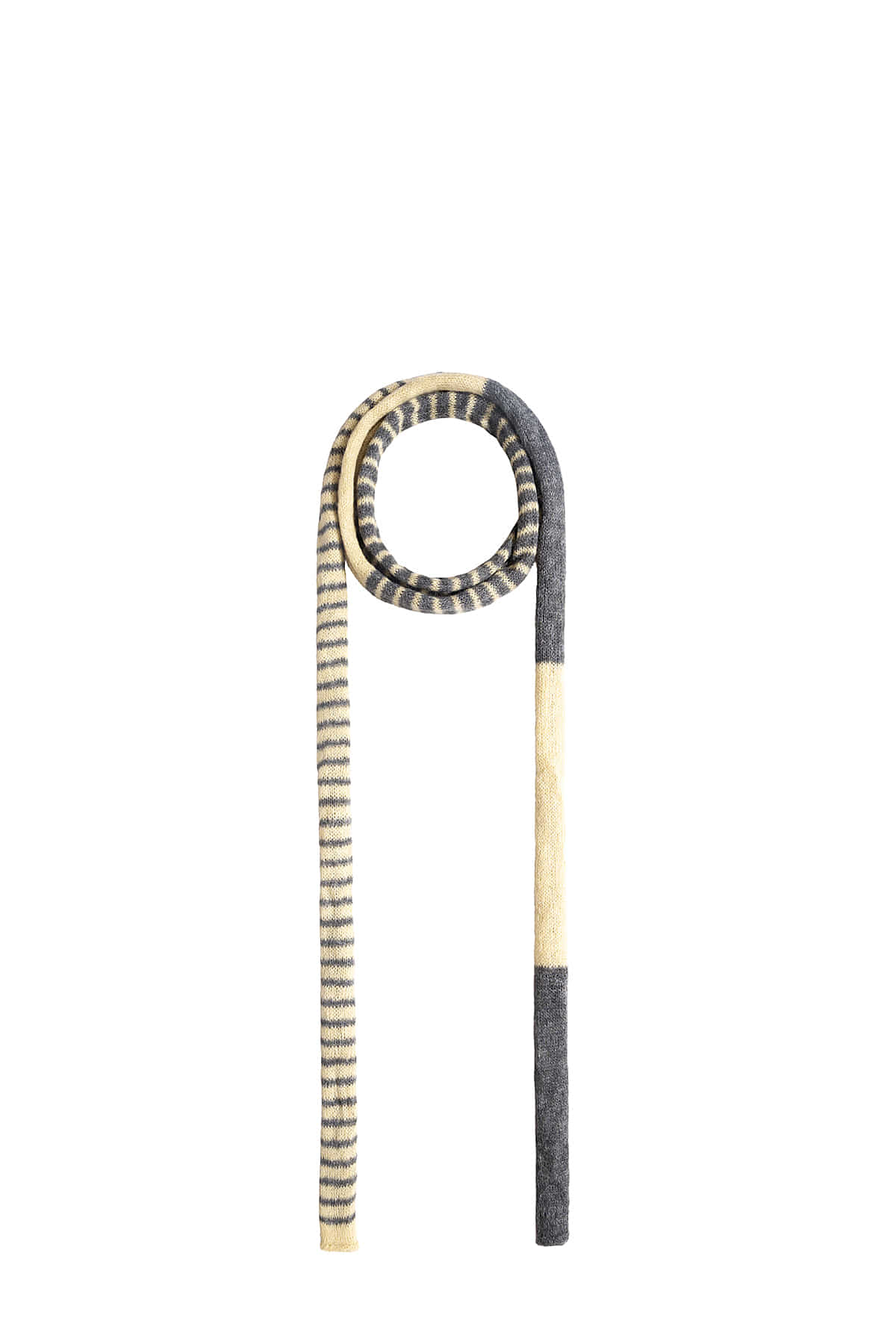 Matin Kim - Multi Stripe Alpaca Blended Muffler (Lime) product image 1 | TRAB K-Fashion Australia