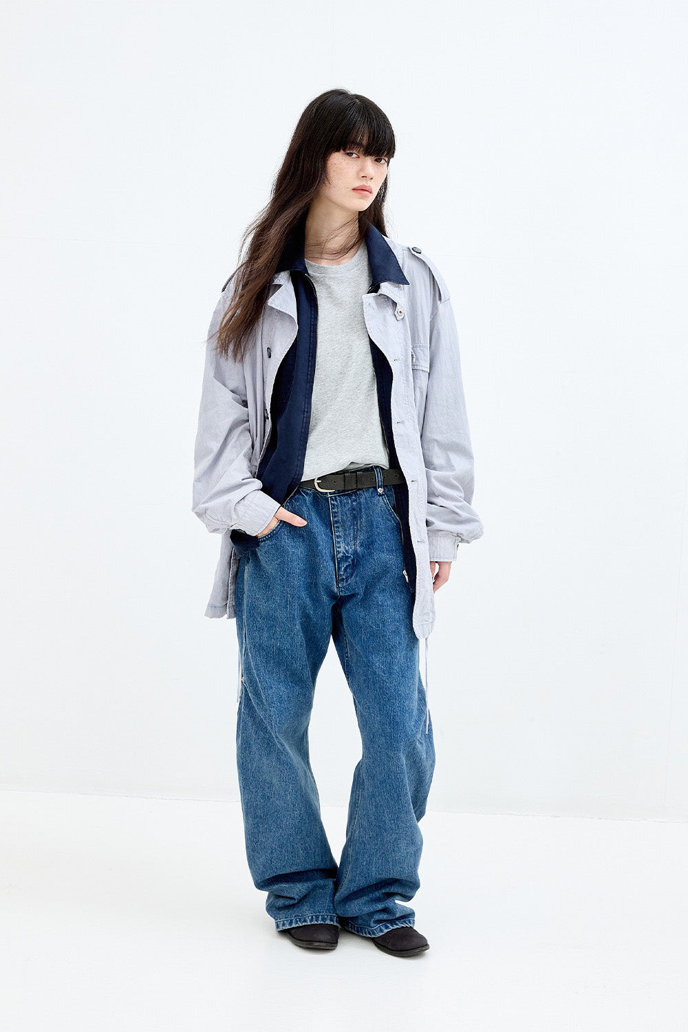 Hatchingroom - Parachute Jacket Bleached Sky (Blue) product image 12 | TRAB K-Fashion Australia
