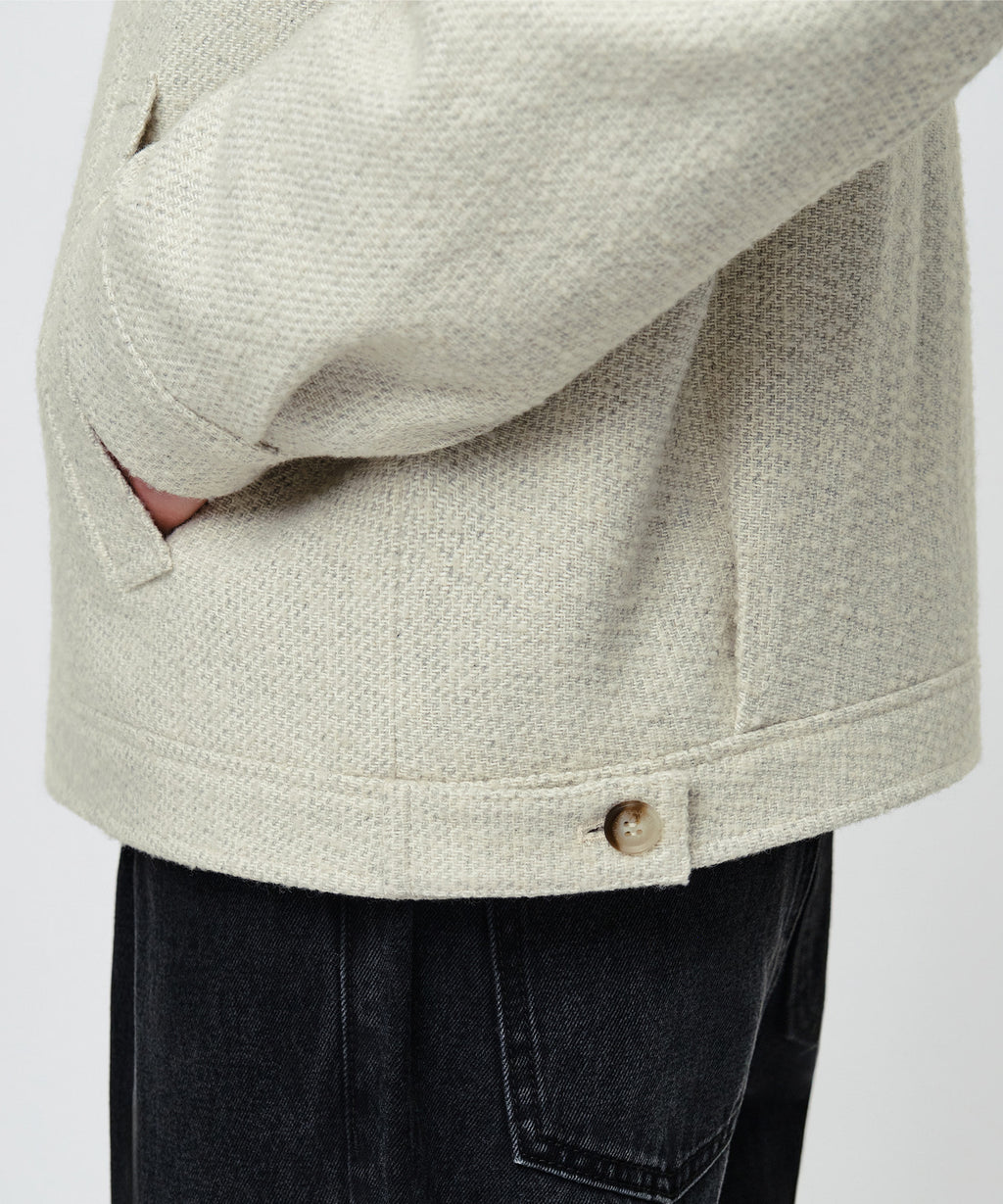 Marithe & Francois Girbaud - Collar Tweed Jacket (Cream) product image 5 | TRAB K-Fashion Australia