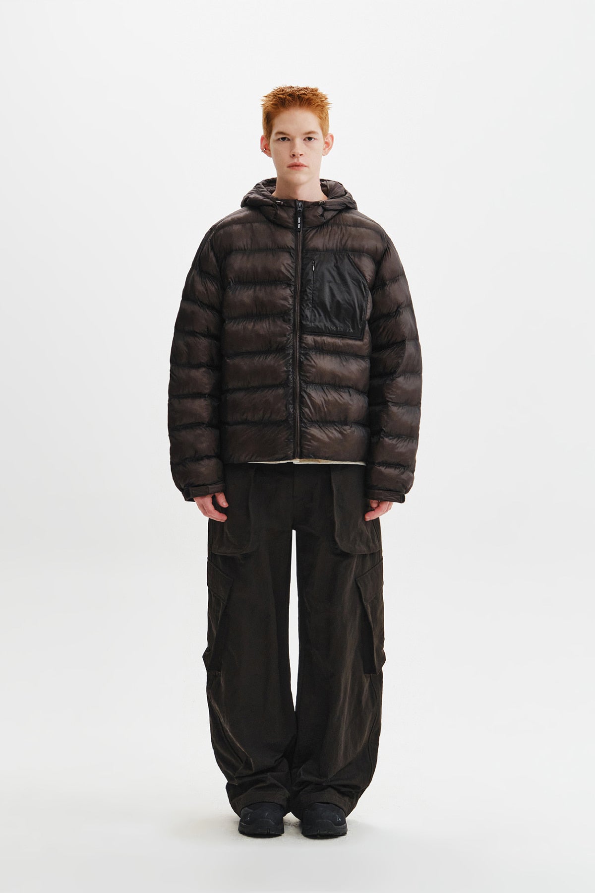 Matin Kim - Cloud Shell Hoody Padding Jumper (Charcoal) product image 7 | TRAB K-Fashion Australia